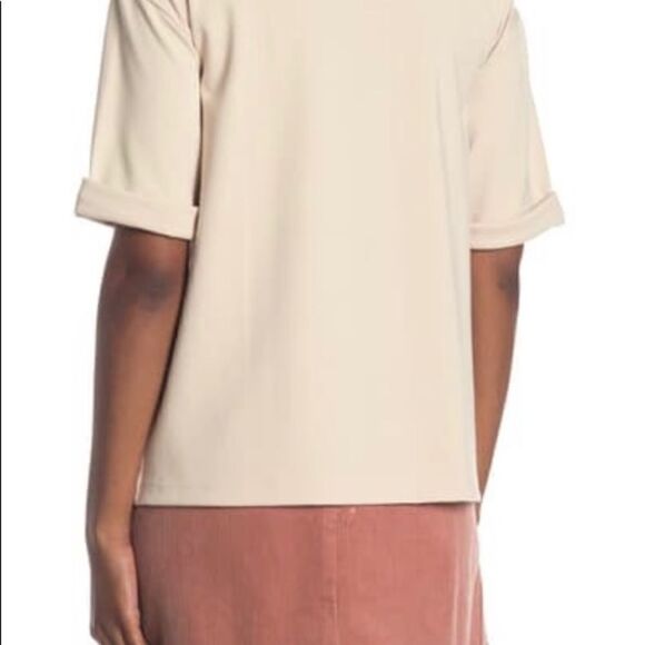 CLUB MONACO
Side Slit Top With Hi-Lo Hem/ Black - Picture 3 of 6